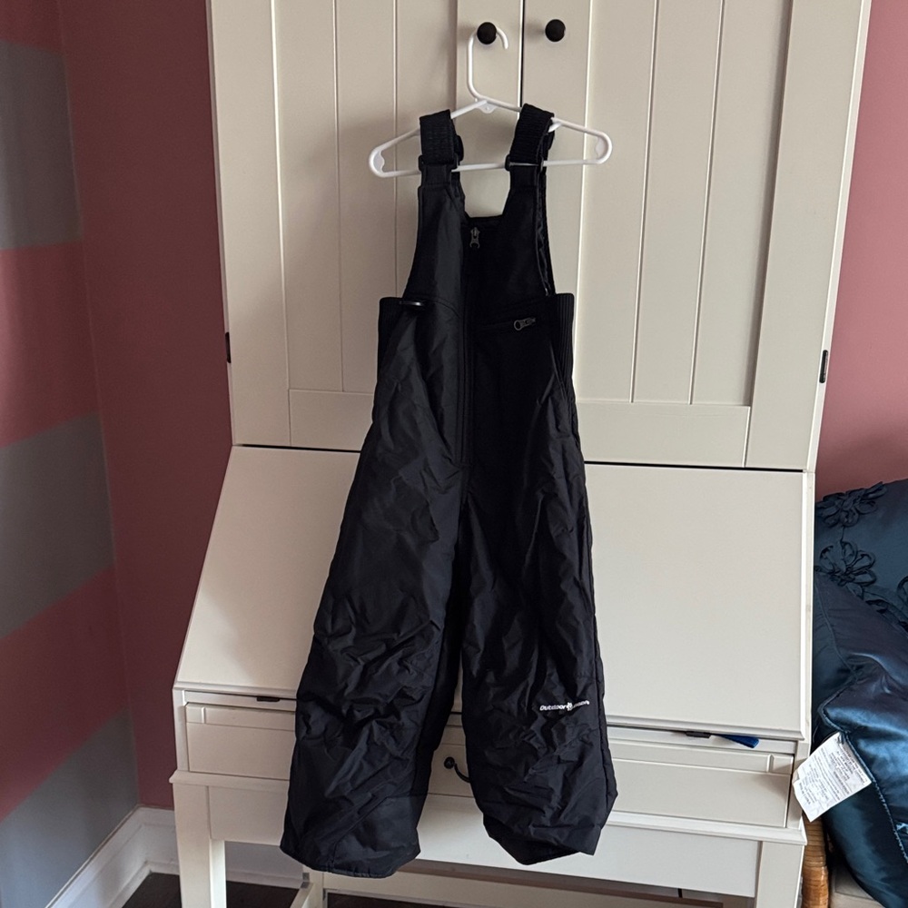 Black Snow Bib Overalls